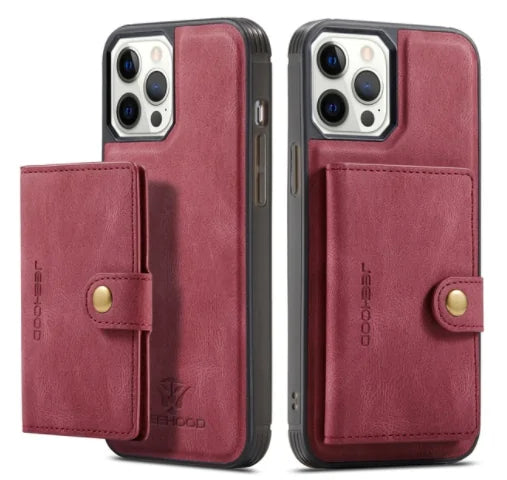 Detachable magnetic leather iPhone case